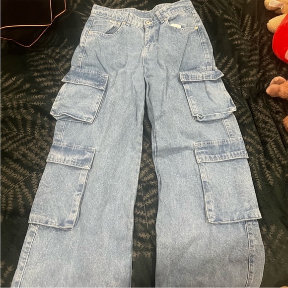 Free People Ragged Priest Wide Leg Combat Jean - Picture 6 of 12